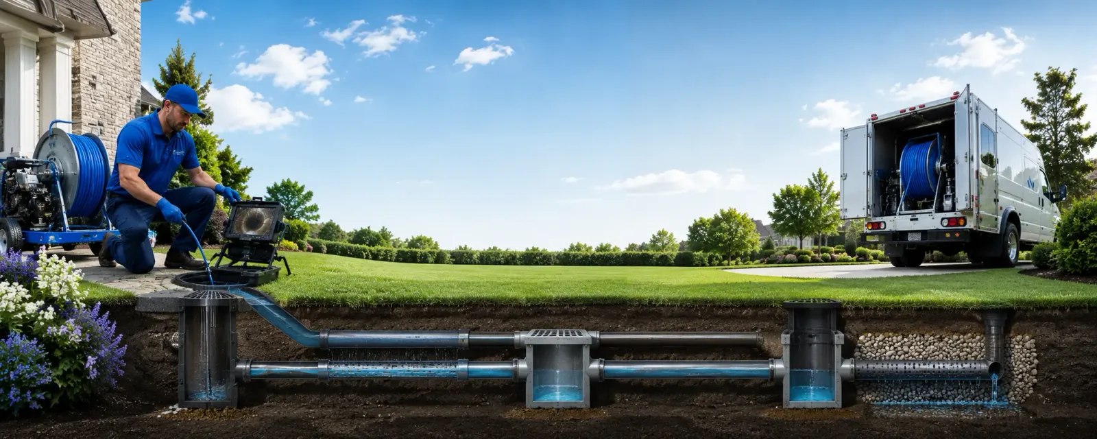 Outdoor drain cleaning information for Roll, AZ